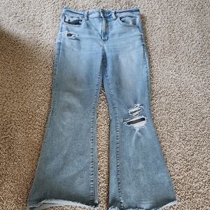 American Eagle Outfitters Light Blue Flare Jeans